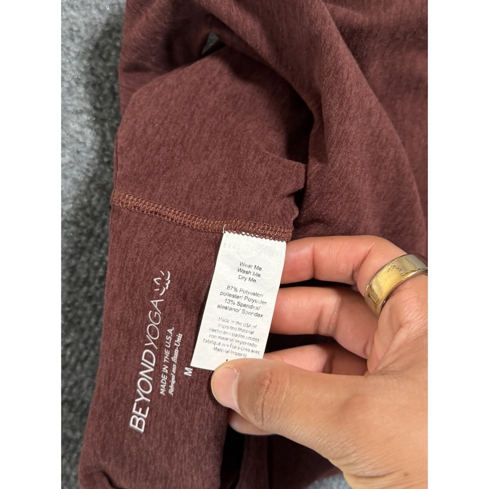 Beyond Yoga Spacedye Refocus Tank Top Womens Size Medium Mahogany Brown Gym - Picture 6 of 14